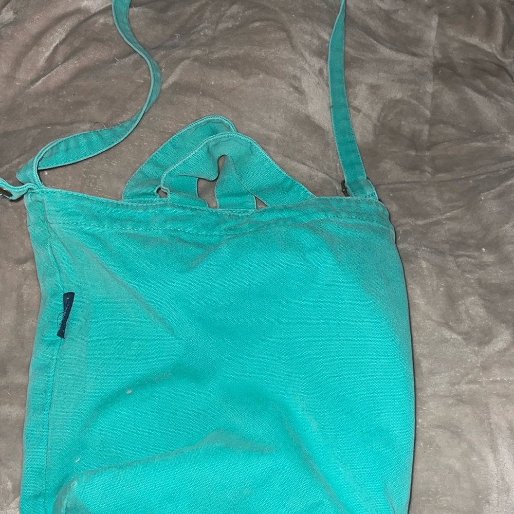 Teal BAGGU canvas bag